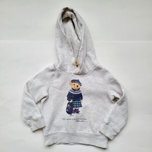 Ralph Lauren Gray Bear Hoodie Sweatshirt